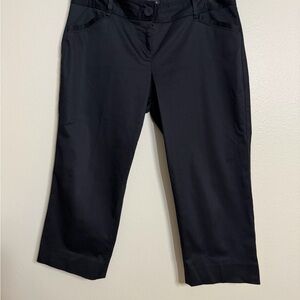 The Limited Drew Fit Black Capri Pants Size 12 Work Career Cropped Pants